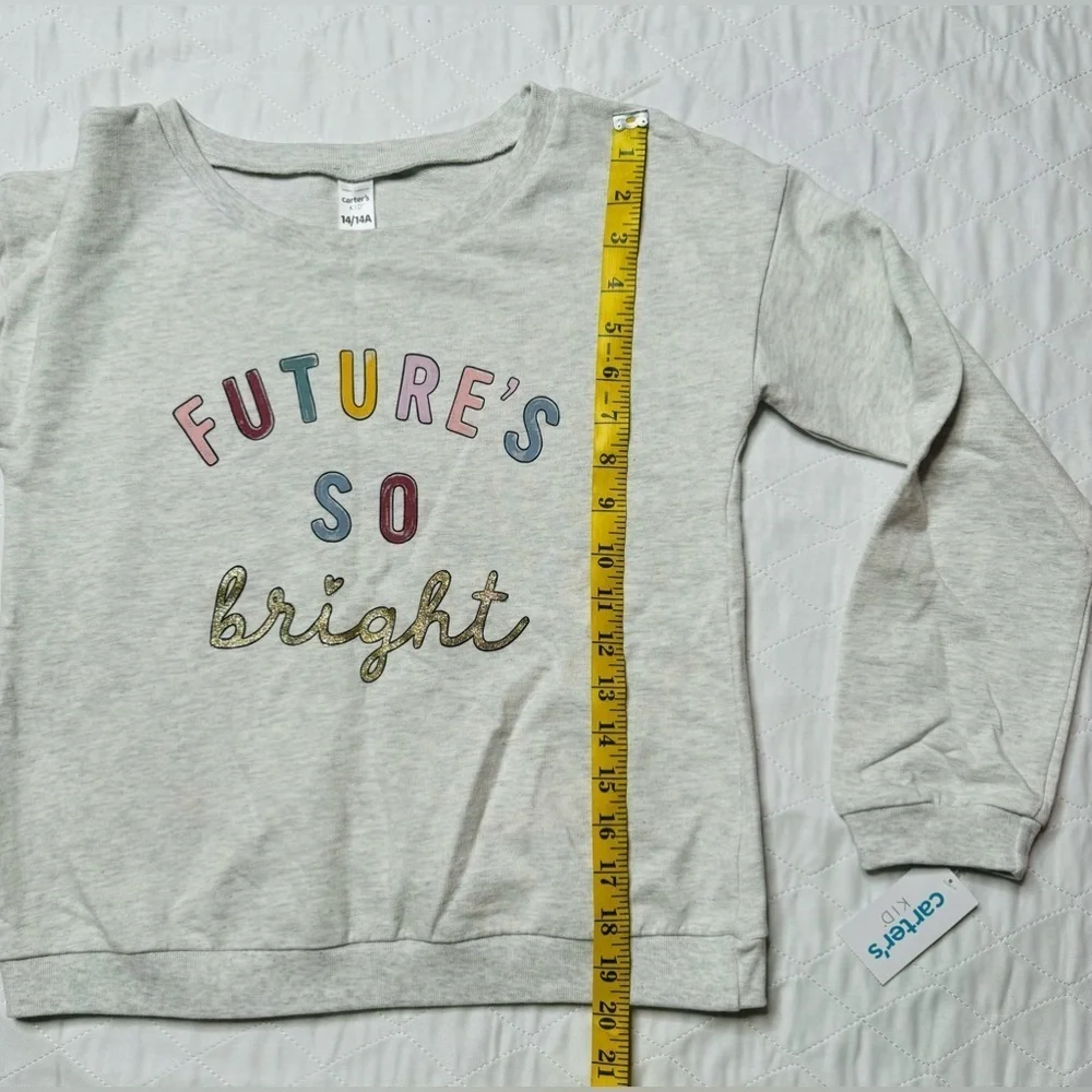 Carters‎ kid future so bright crewneck sweatshirt